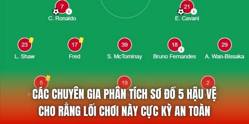 Các chuyên gia phân tích sơ đồ 5 hậu vệ cho rằng lối chơi này cực kỳ an toàn