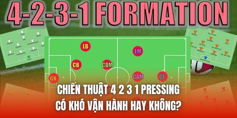 Chiến Thuật 4 2 3 1 Pressing Có Khó Vận Hành Hay Không?