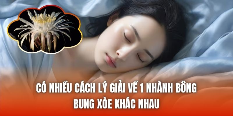 Có nhiều cách lý giải về 1 nhành bông bung xòe khác nhau