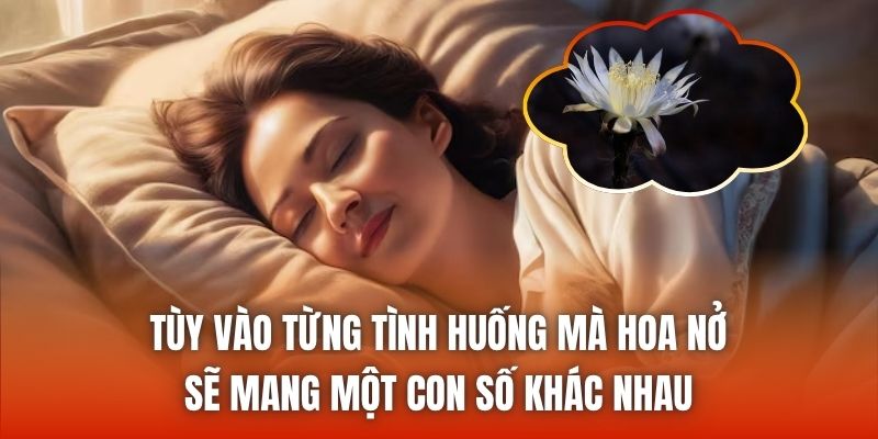 Tùy vào từng tình huống mà hoa nở sẽ mang một con số khác nhau